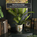 Red Lantern 6" Planter - Satsuma Peacock - Image 3
