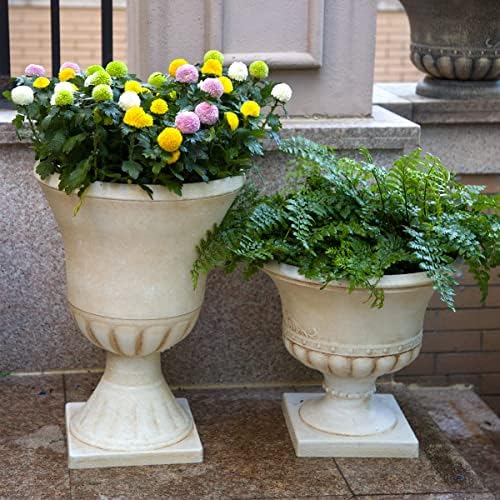 Worth 22'' Tall Urn Planters for Outdoor Plants Set of 2, Large Flower Pots - Image 5