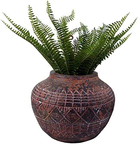 Leaf Extra Large Cachepot Planters, Fibreglass, 23cm Aztec Vase - Image 4