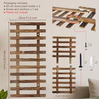 Pack of 2 Vertical Wooden Wall Planter Trellis for Climbing Plants, 23.62" - Image 3
