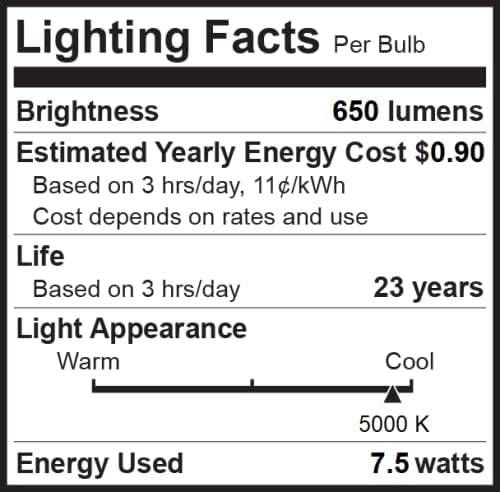 Bioluz LED 8 Pack BR30 LED Bulbs Indoor Flood Lights 90+ CRI 65W Equivalent uses 7.5W 5000K Daylight 650 Lumens E26 Base Dimmable Instant On Interior Home Décor UL Listed FCC RoAS Title 20 Certified - Image 7