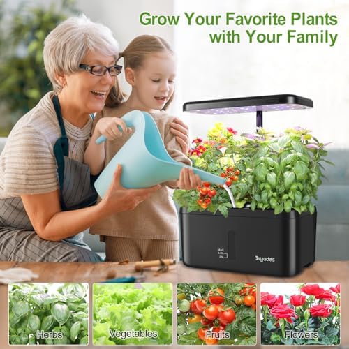 Indoor Garden System 19 Watt LED Growing Light Upgrade 2 Self-Watering Soil-Cultivated Growing Pots Gardening Gifts for Mom Plant Pot for Vegetables Herbs Tomato(No Seeds&Soil) - Image 6