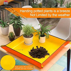 2 PCS Planting Mat Potting Pad Foldable Garden Plant Flower Pot Reusable Transplanting Waterproof Mats Home Gardening Supplies(75x75cm) - Image 7