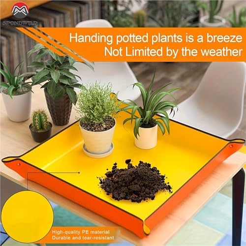 2 PCS Planting Mat Potting Pad Foldable Garden Plant Flower Pot Reusable Transplanting Waterproof Mats Home Gardening Supplies(100x150cm) - Image 7