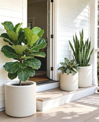 homenote 13.2/10.5/8.5 Inch Large Plastic Flower Pots with Drainage (3 Pcs) - Image 3