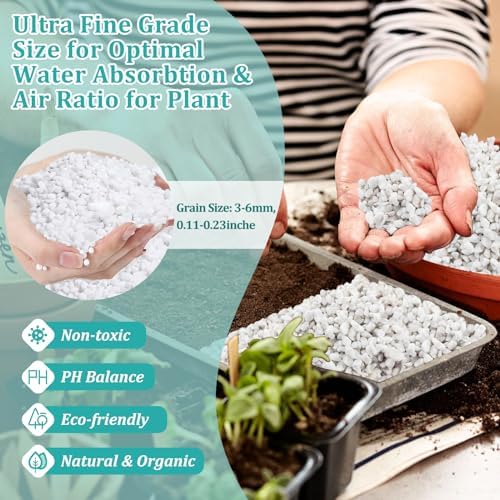 Legigo 20 Quarts Organic Perlite for Plants Indoor, Soil Mix Amendment - Image 2