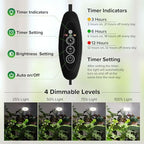 Mini Clip Grow Light for Indoor Plants, small grow light Full Spectrum - Image 2
