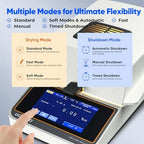 Halogen Moisture Balance with 110g-1mg Accuracy Rapid Heating & Drying (40-160°c) Moisture Analyzer for Accurate Weighing and Moisture Determination in Food, Plants, Chemicals, and Building Materials - Image 4