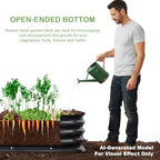 Raised Garden Bed, Metal Planter Box, Oval Shape, Outdoor Planting, Flower Herb Vegetable Planter (2 PCS of 4×2×1 ft, Dark Grey Oval) - Image 5