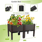 Raised Garden Bed with Legs Planters for Outdoor Plants pots Elevated Garden Boxes Garden Patio Balcony Deck to Planting Flowers Vegetables Tomato and Herbs - Image 4