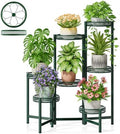 7 Tier Metal Corner Plant Stand Indoor Outdoor, Folding Tall Plant Rack, Heavy Duty Wrought Iron Flower Pot Stand, Planter Display Rack for Living Room Balcony Garden Patio - GreenFlower by Unknown