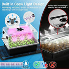 Hon&Guan 2-Pack 30-Cell Seed Starting Kits with Heat Mats and LED Lights - Image 6