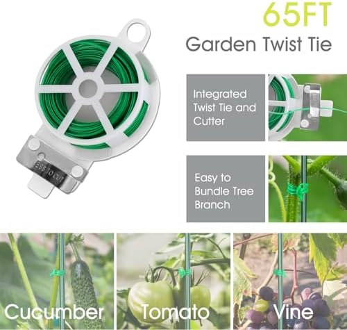 RIFNY Cucumber Trellis for Raised Bed, Garden Trellis 16.5 x 60 Inch, Green - Image 6