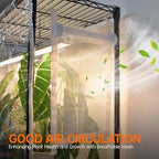 Bstrip 3-Tier Indoor Greenhouse with Grow Light, 35.4x13.8x59in - Image 5