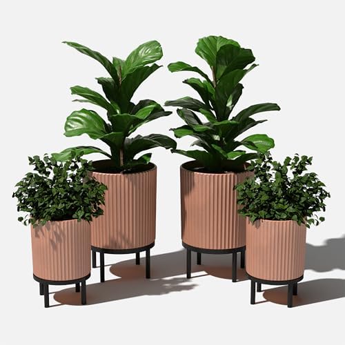 Veradek Demi Series Raised Duo Planters - Set of 2 Planters with Stands - Image 7