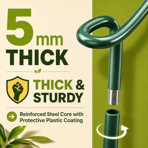 6 Pack Tall Plant Support Stakes – Peony Cages and Supports 10"W x 16"–32"H - Image 3
