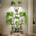 JUSTOGO Plant Stand Indoor with Grow Lights - 9 Tiered Tall Plant Shelf by JUSTOGO