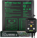 BN-LINK 20" x 20.75" Seedling Heat Mat with Thermostat Controller Combo Set by BN-LINK