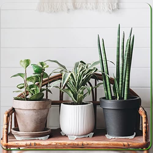 Panelee 6 Pcs Plant Pot Stand Riser 12 inch Plastic Under Plant Stand Adjustable Cuttable Prevent Water Damage for Outdoor Indoor Pot Holder Garden Patio(White) - Image 4
