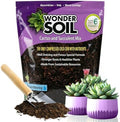 WONDER SOIL | Organic Cactus & Succulent Soil Mix (12 Quarts) | Fast Draining Living Coco Coir Loaded w/Nutrients | Ready to Plant Indoor/Outdoor Peat-Free Potting Soil | 3 LB Expands to 12 Quarts by WonderSoil