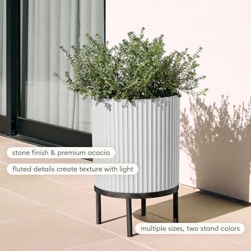 Veradek Demi Series Raised Planter - Round Planter with Stand - Image 4