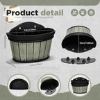 Layhit 6 Pcs Wall Hanging Planters, 10 Inches, Grey Green, Brown, Black - Image 2