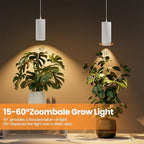 Zoomable Hanging Grow Light for Indoor Plant, Full Spectrum, White - Image 4
