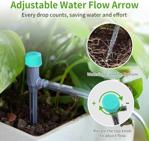 Smart Automatic Plant Watering System for 20 Pots - Dual Pump Indoor Drip Irrigation Kit with 30-Day Programmable Timer & USB-C Charging - Image 4