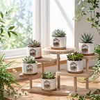 Havawish 6 Pcs Volunteer Appreciation Gifts Ceramic Succulent Planter Pots Mini Porcelain Plant Containers Thank You Gifts for Volunteer Month Social Worker, Plants Excluded - Image 4
