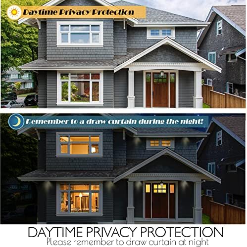 HIDBEA One Way Privacy Window Film,Heat Blocking, Black,45.2in x 13.1ft - Image 6