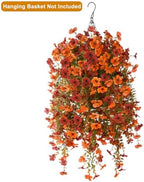 Homsunny Artificial Mums for Outdoors Hanging Flowers for Home Fall Decor - Image 6