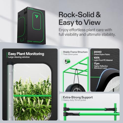 VIVOSUN 4x4 Pro Grow Tent Kit 550W Aerolight E42A+ Smart Control System - Image 4