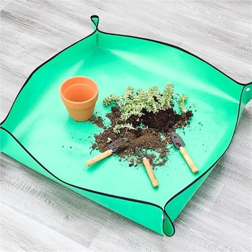 Gardening Mat PE Transplanting Waterproof Square Plants Potting Tray Washable Thicken Foldable Garden Accessories for Indoor Plant Repotting(100X100cm) - Image 5