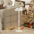 TUTOTAK Tall Round Side Table, Small End Table, Drink Table, Pedestal Table - Image 2