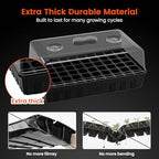 SOLIGT 3 Set 60-Cell Seed Starter Kit with Domes, Cell Trays and Heat Mats - Image 3