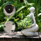 Face Planter Pot Head Planter for Outdoor Indoor Unique Garden Decor - Image 3