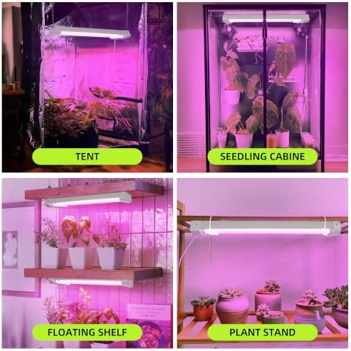 Hlite 16 inch Plant Growing Lamp,Hanging Full Spectrum 4Pack,Pink - Image 6