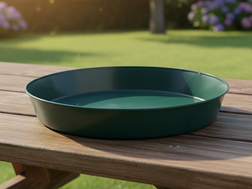 Plant Saucers 14 Inch, Case of 5, Hunter Green - Image 3