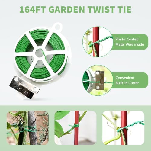 DoCred 39.4" H Cucumber Trellis, 2 Pack Foldable A Frame Garden Trellis - Image 6