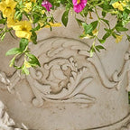 GDFStudio Noble House Adonis Outdoor Roman Chalice Garden Urn Planter in Antique White - Image 4