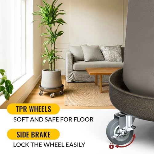 HOLKIE 20" Plant Stand with Wheels丨Total Capacity 480 lbs - Image 4