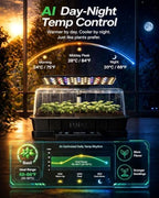 LetPot Smart Seed Starter with Humidity Dome, Germination Kit with Waterproof Seedling Mat, 24W Full Spectrum LED Grow Light, Smart Heating Base, EC Soil Sensor & App Control for Indoor Seed Starting - Image 3