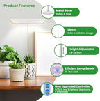 Wiaxulay Plant Grow Light, 11in Full Spectrum for Indoor Plants with Base - Image 3