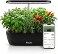 Nouri Hydroponics Growing System, 12 pod APP Smart Indoor Herb Garden Kit with LED Grow Lights, Hydroponic Herb Garden Indoor for Plant Lovers, Gardeners, Kitchen, Basil Seeds Included by Nouri