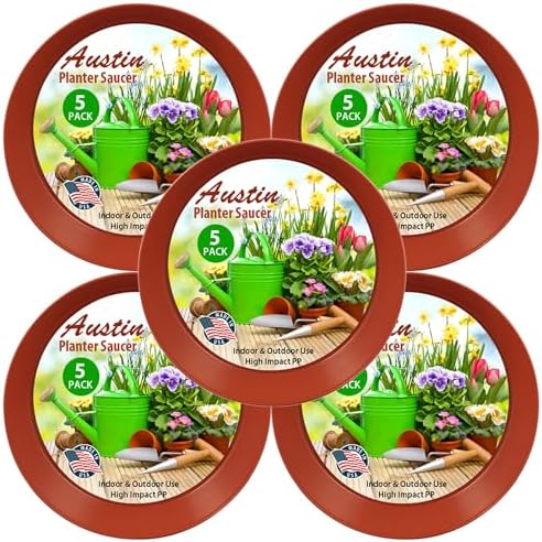 18 Inch (16.3 Inch Base) Case of 5 Plant Saucer by AustinPlanter