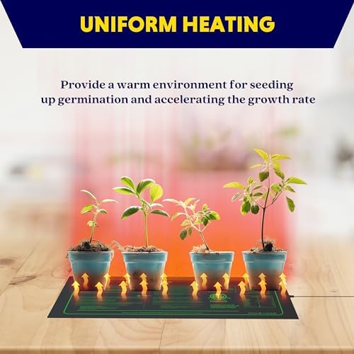 iPower Seedling Heat Mat Waterproof Durable Germination Station Warm Hydroponic Pad for Indoor Home Gardening Seed Starter - Image 5