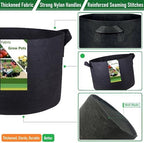 150 Gallon Big Raised Garden Bed Bag (44x24 inch) Large Plant Grow Bag for Potato,Tomato Planter,Herbs Veggies Planter,Flower Bed,Plant Container,Yard Waste,Lawn Debris,Leaf Bag with Gardening Gloves - Image 6