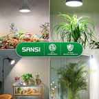 SANSI 32W Grow Light Bulb for Indoor Plants, 350W Equivalent, Full Spectrum - Image 6