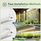 FREELICHT 2Pack 4FT Grow Light for Indoor Plants, Timer, 40W Full Spectrum - Image 7