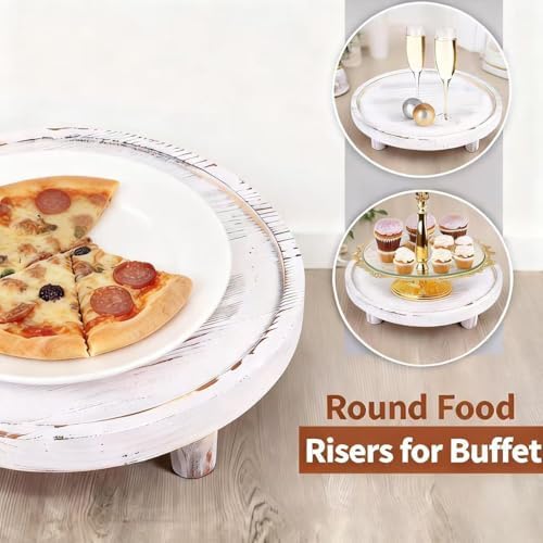 3 Pcs Wooden Risers for Display Round Pedestal Stand - Image 3